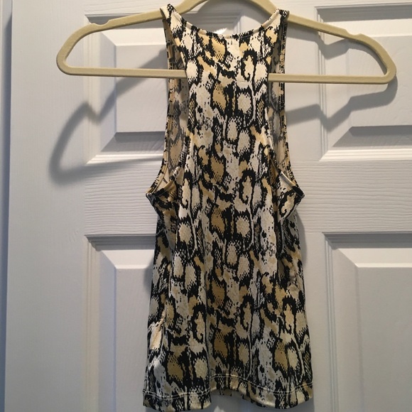 Urban Outfitters UO Brand Seamless Leopard Animal Print High Neck Tank Top - Picture 7 of 9